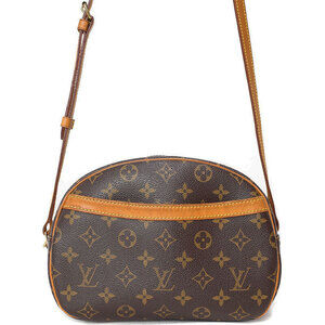 Louis Vuitton Monogram Leather Blois Shoulder Bag Brown